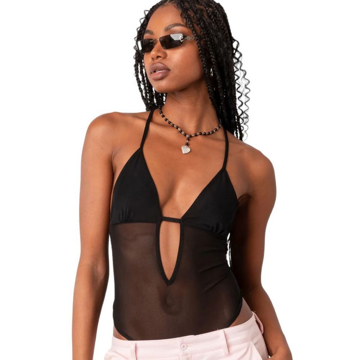 Женское боди из прозрачной сетки Alva с открытой спиной Edikted, черный
Женское боди из прозрачной сетки Alva с открытой спиной Edikted, черный