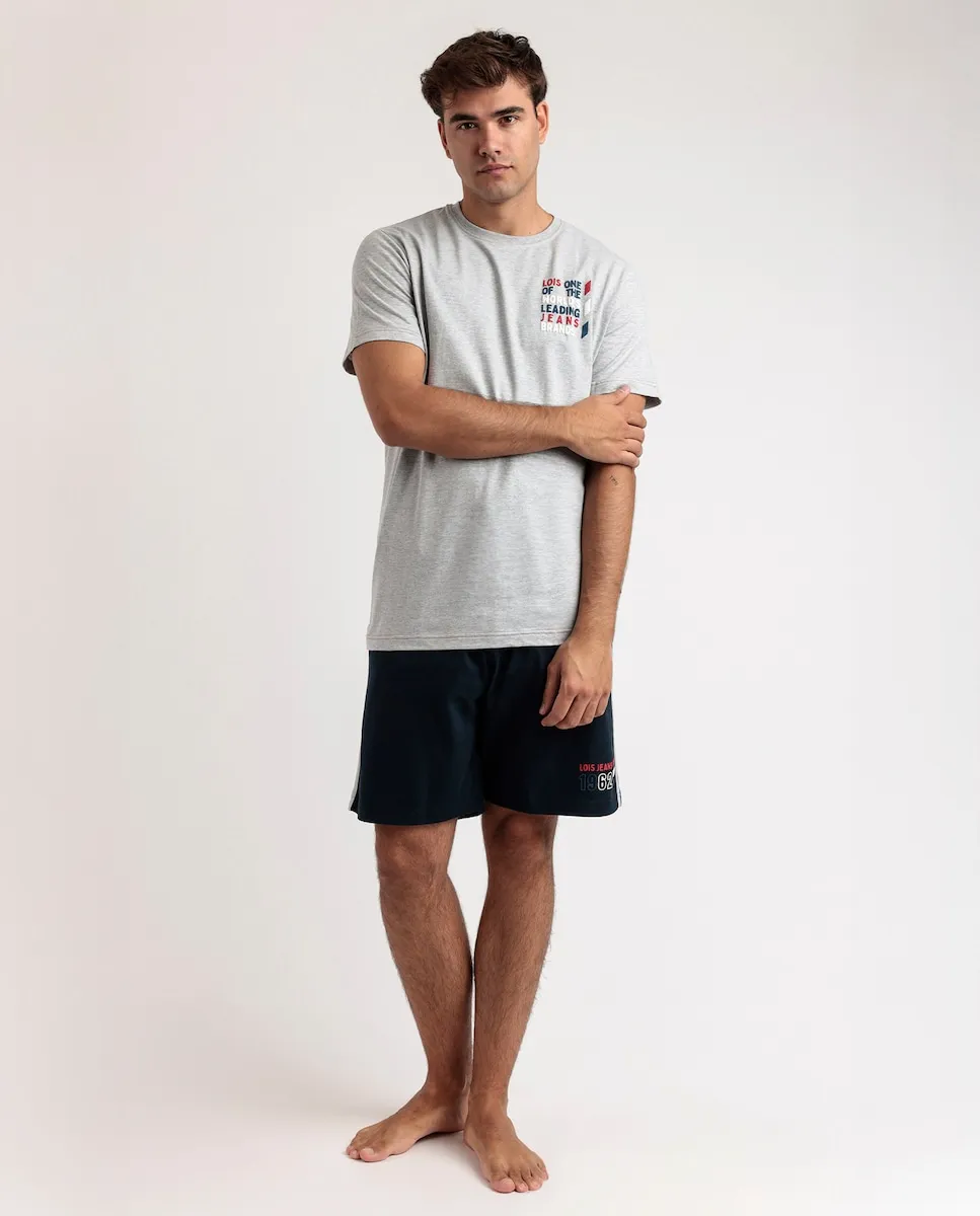 Мужская короткая серая трикотажная пижама Admas, серый
Мужская короткая серая трикотажная пижама Admas, серый