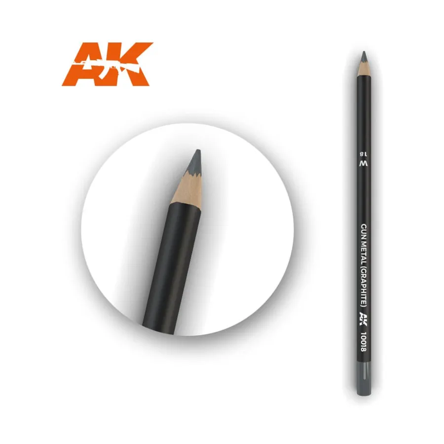 Карандаш для атмосферостойкости Gun Metal (графит), Weathering Pencils (AK-Interactive)
Карандаш для атмосферостойкости Gun Metal (графит), Weathering Pencils (AK-Interactive)