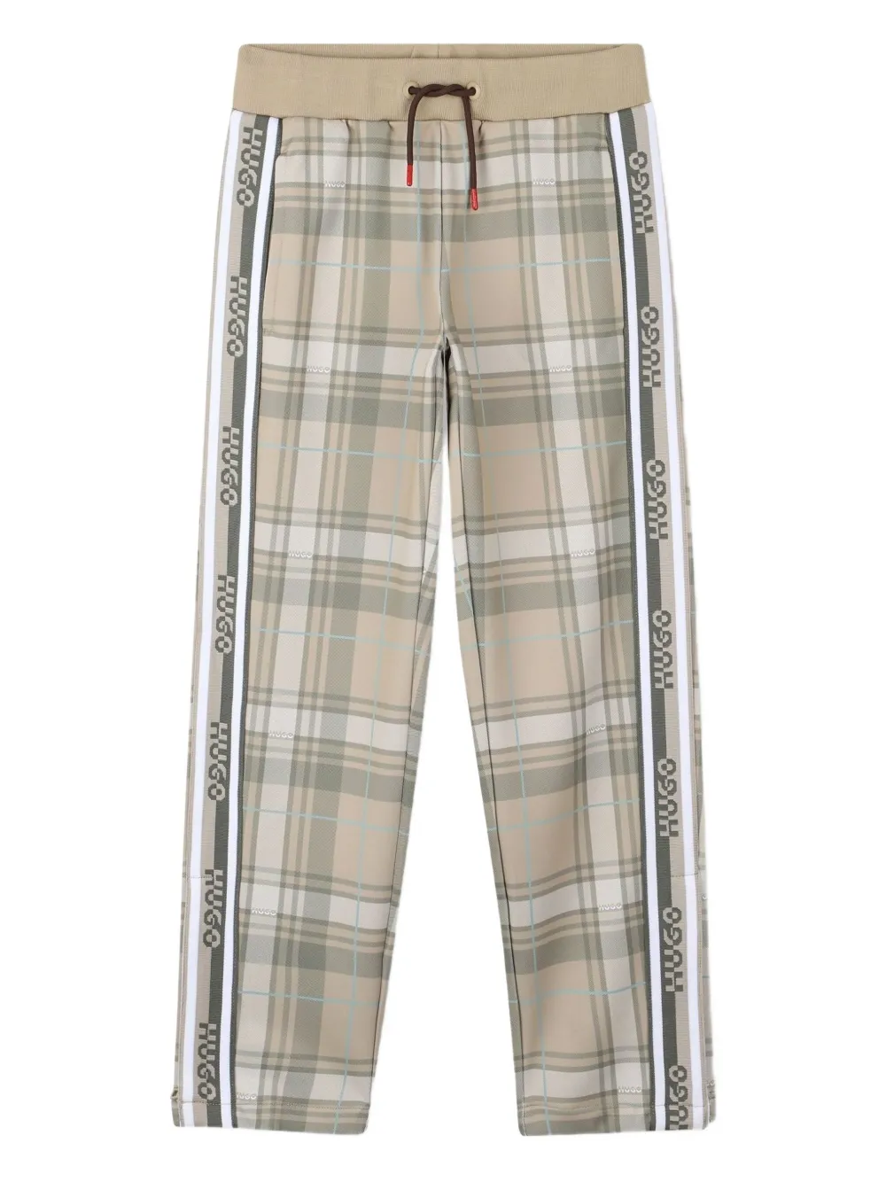 Клетчатые брюки с кулиской HUGO KIDS, нейтральный
Клетчатые брюки с кулиской HUGO KIDS, нейтральный