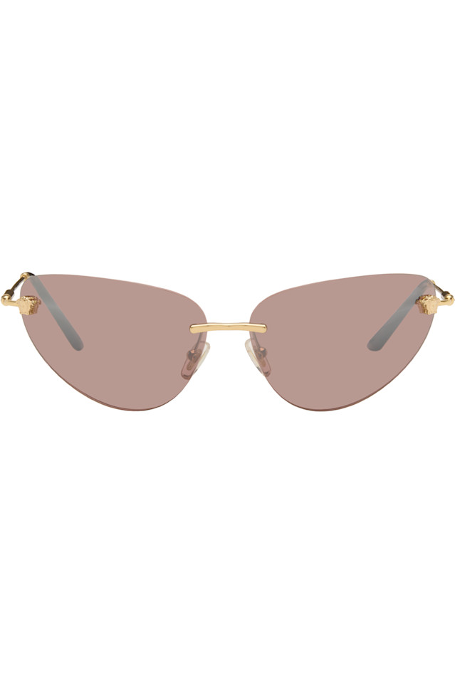 Versace Солнцезащитные очки «кошачий глаз» с изображением Медузы золотисто-розового цвета
Versace Солнцезащитные очки «кошачий глаз» с изображением Медузы золотисто-розового цвета