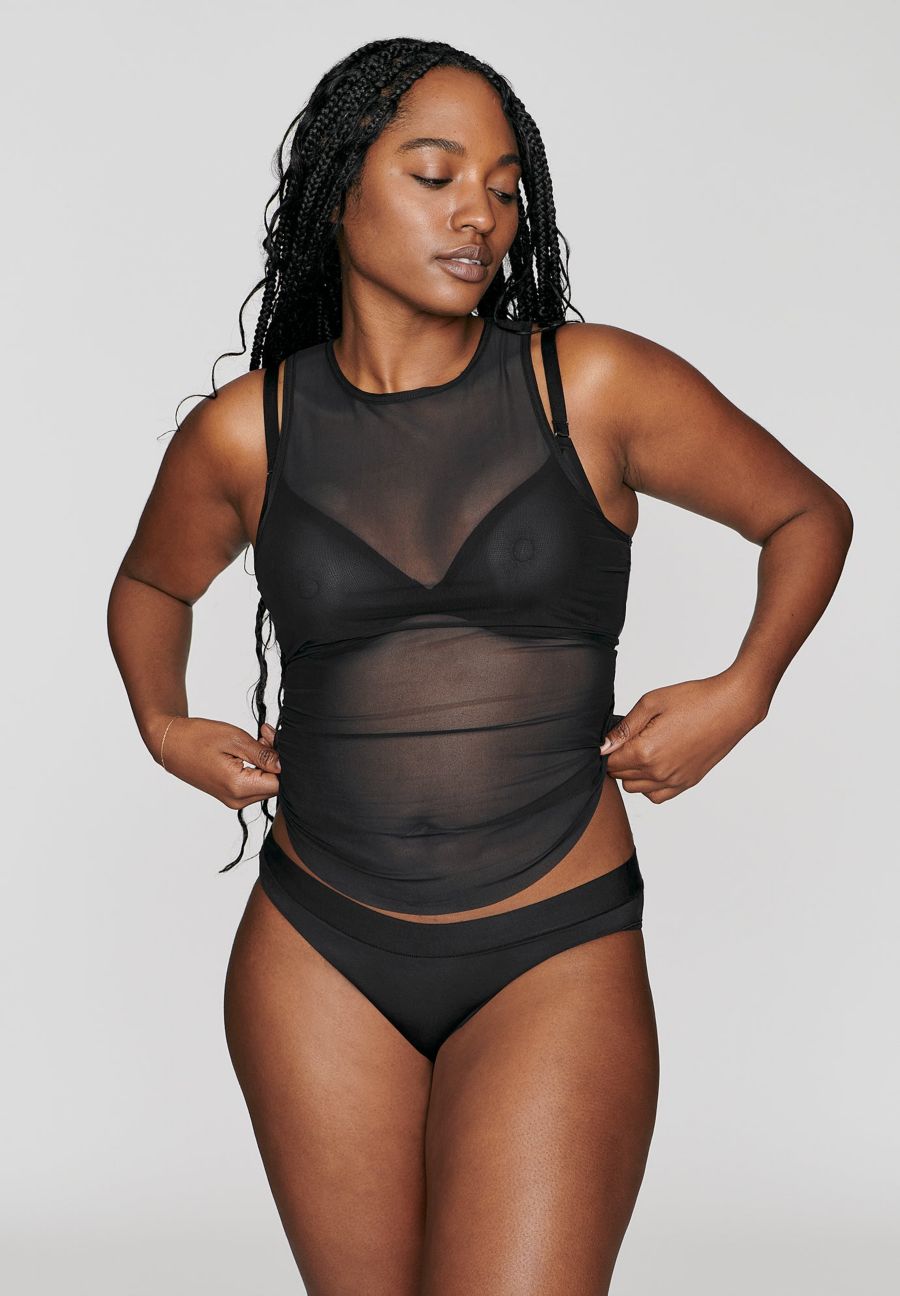 Женская майка-топ из сетчатой ткани CUUP, Black
Женская майка-топ из сетчатой ткани CUUP, Black