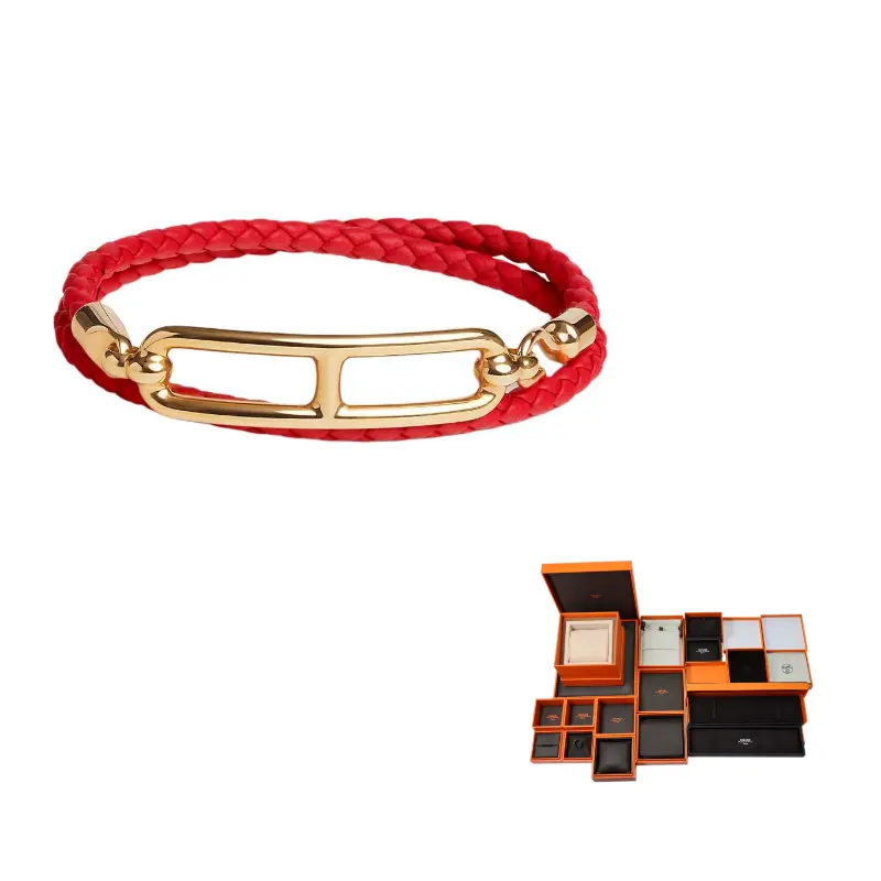 HERMES Кожаный браслет из коровьей кожи женский красный
HERMES Кожаный браслет из коровьей кожи женский красный