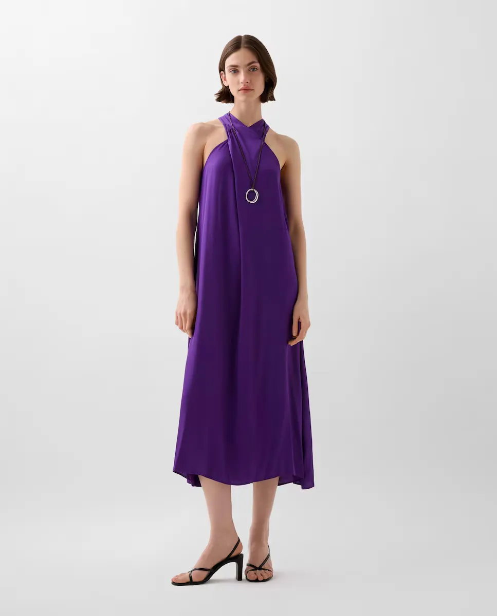 Платье миди с вырезом на бретелях Scalpers, пурпурный
Платье миди с вырезом на бретелях Scalpers, пурпурный