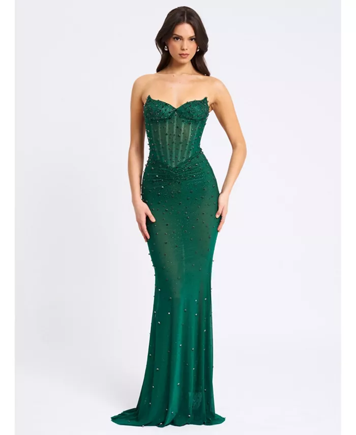 Женское платье-макси без рукавов с корсетом Fatima Green Crystal Miss Circle, зеленый
Женское платье-макси без рукавов с корсетом Fatima Green Crystal Miss Circle, зеленый