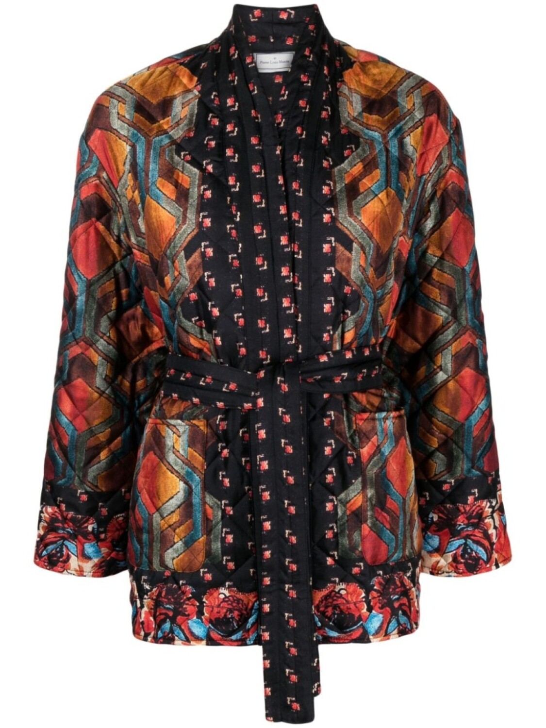 Pierre-Louis Mascia стеганая куртка с завязками, черный 
Pierre-Louis Mascia стеганая куртка с завязками, черный