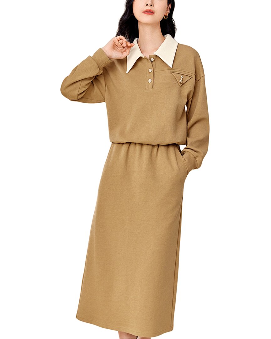 OUNIXUE комплект из 2-х предметов: свитер и юбка, хаки
OUNIXUE комплект из 2-х предметов: свитер и юбка, хаки