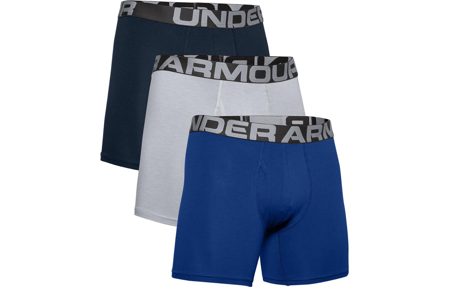Мужские боксеры Under Armour, Упаковка из 3 штук (смешанные цвета)
Мужские боксеры Under Armour, Упаковка из 3 штук (смешанные цвета)