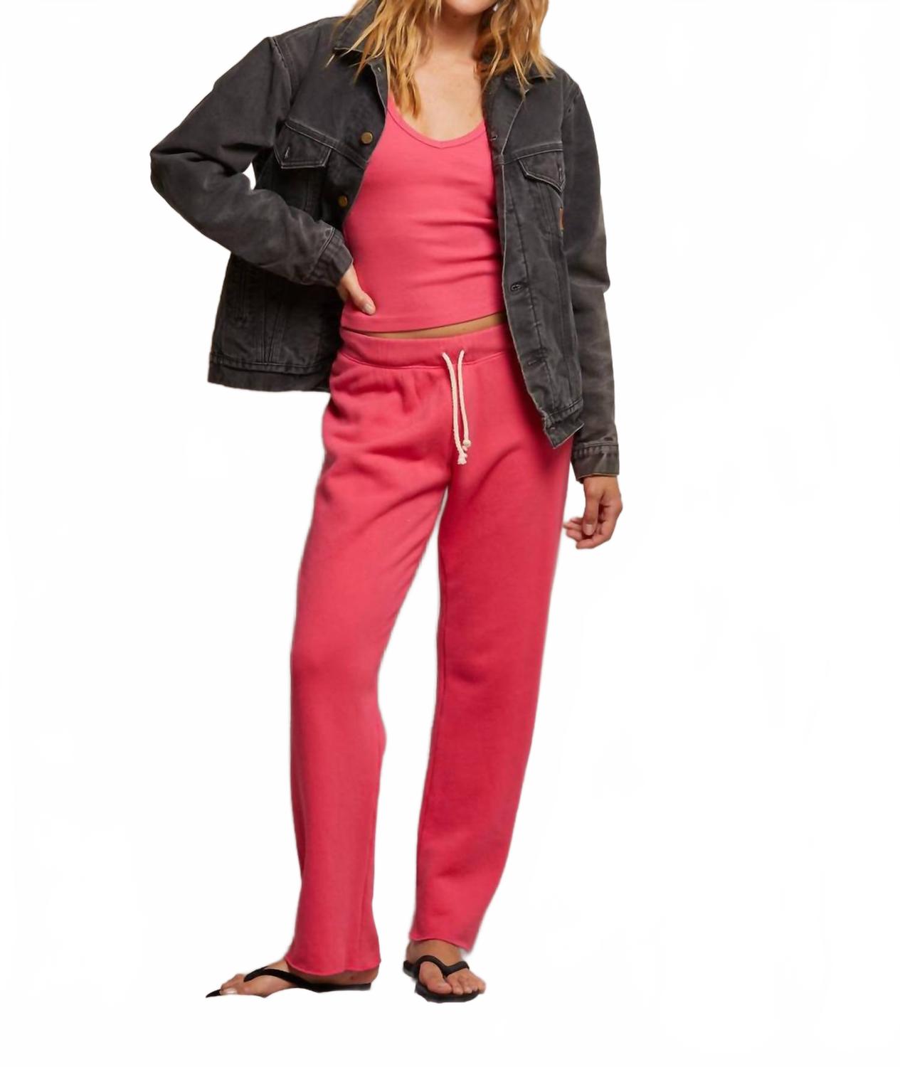 Розовые брюки-джоггеры с прямыми штанинами PERFECTWHITETEE
Розовые брюки-джоггеры с прямыми штанинами PERFECTWHITETEE