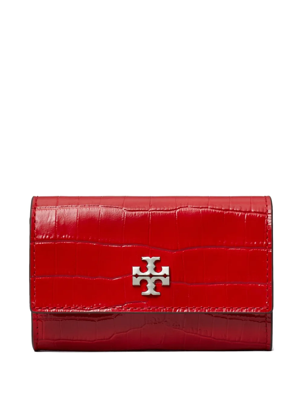 Кошелек Kira с клапаном и тиснением под крокодила Tory Burch, красный
Кошелек Kira с клапаном и тиснением под крокодила Tory Burch, красный