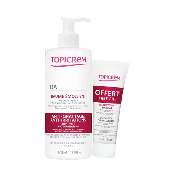 Смягчающий бальзам + подарочный гель Pack Bálsamo Da + Gel Sobreengrasante Topicrem, 2 UD
Смягчающий бальзам + подарочный гель Pack Bálsamo Da + Gel Sobreengrasante Topicrem, 2 UD