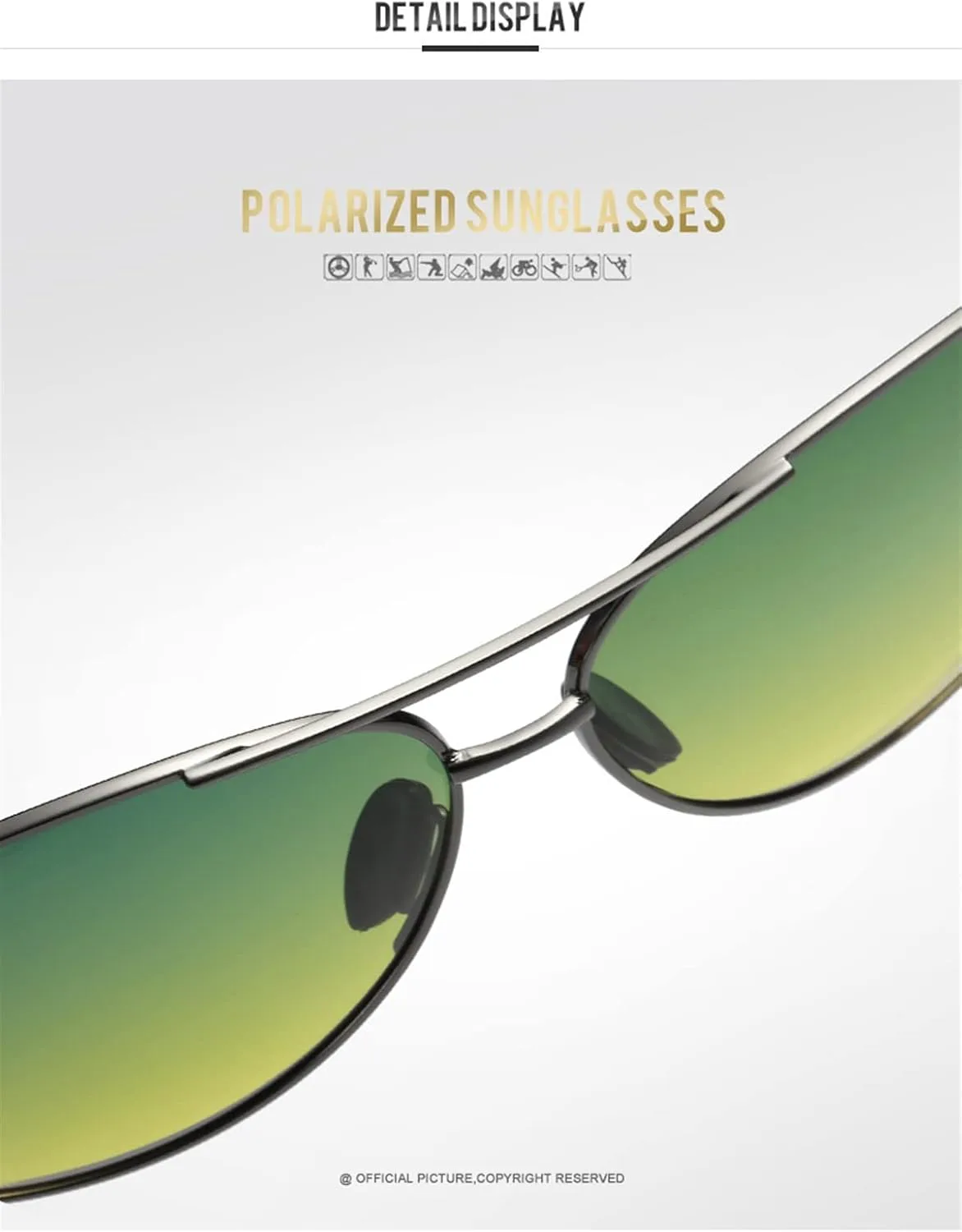 Поляризованные солнцезащитные очки для мужчин и женщин, предназначенные для дневного и ночного использования, для вождения (Цвет: C, Размер: Средний) MTZJH, One Color
Поляризованные солнцезащитные очки для мужчин и женщин, предназначенные для дневного и ночного использования, для вождения (Цвет: C, Размер: Средний) MTZJH, One Color