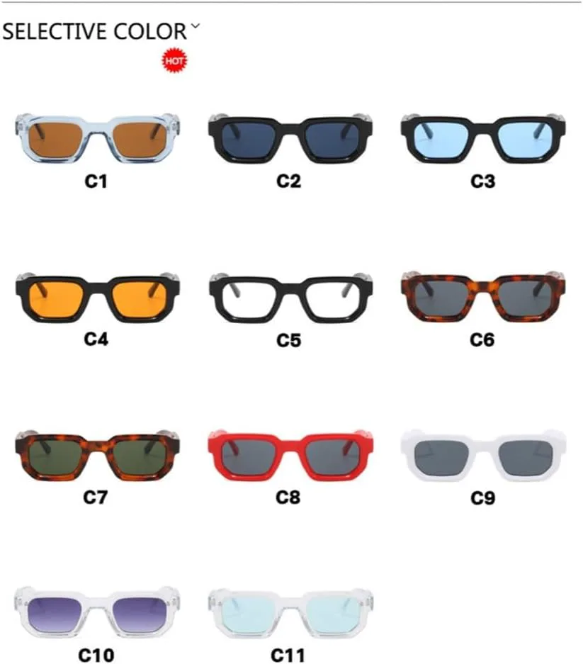 Мужские винтажные солнцезащитные очки в прямоугольной оправе, модные ретро-очки, солнцезащитные очки с защитой от УФ-излучения UV400, женские защитные очки UJNHGQ, C3
Мужские винтажные солнцезащитные очки в прямоугольной оправе, модные ретро-очки, солнцезащитные очки с защитой от УФ-излучения UV400, женские защитные очки UJNHGQ, C3