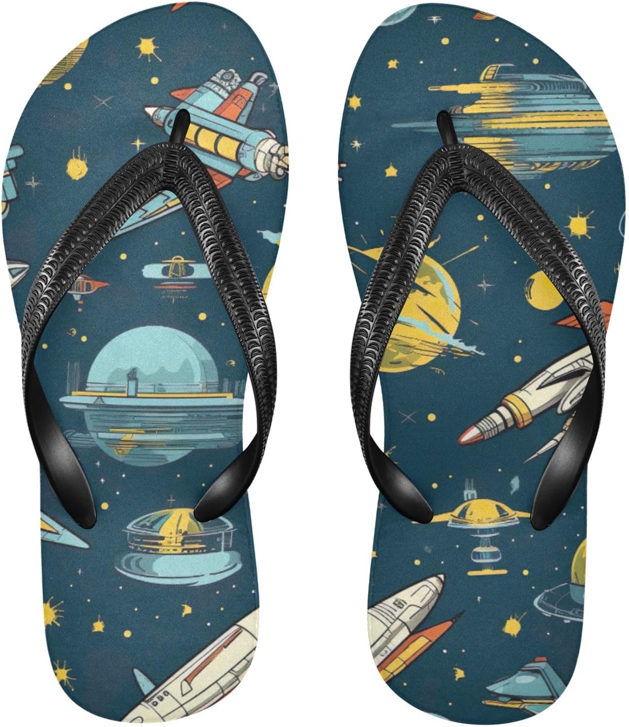 Пляжные сандалии Space Planet Galaxy Rocket для женщин и мужчин, летние повседневные шлепанцы для душа Kfbe
Пляжные сандалии Space Planet Galaxy Rocket для женщин и мужчин, летние повседневные шлепанцы для душа Kfbe