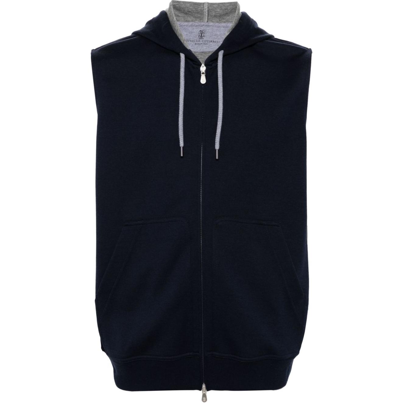 Худи без рукавов с кулиской Brunello Cucinelli, синий
Худи без рукавов с кулиской Brunello Cucinelli, синий