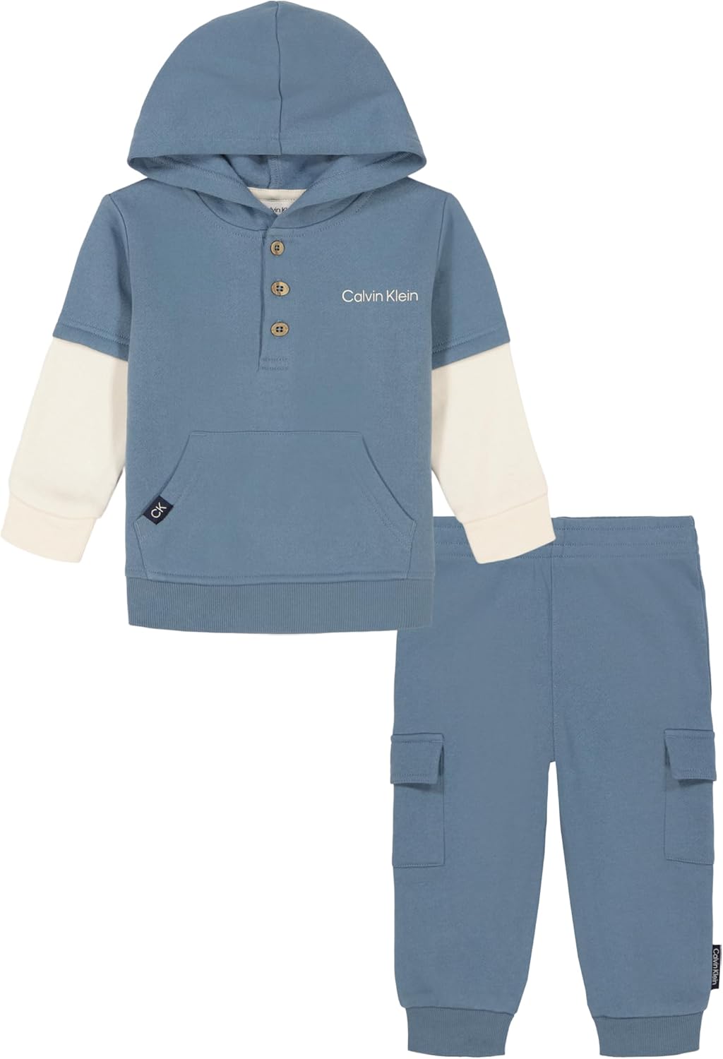 Комплект из 2-х трикотажных изделий для бега Calvin Klein для мальчиков, Provincial Blue/Antique White
Комплект из 2-х трикотажных изделий для бега Calvin Klein для мальчиков, Provincial Blue/Antique White