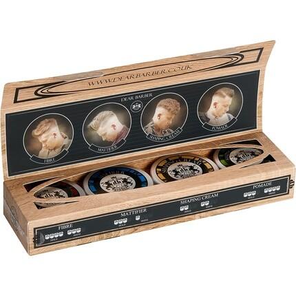 Мини-набор для укладки, карманные дорожные банки, 20 мл волокна, 20 мл матирующего средства, 20 мл крема для придания формы, 20 мл помады сильной фиксации, Dear Barber
Мини-набор для укладки, карманные дорожные банки, 20 мл волокна, 20 мл матирующего средства, 20 мл крема для придания формы, 20 мл помады сильной фиксации, Dear Barber