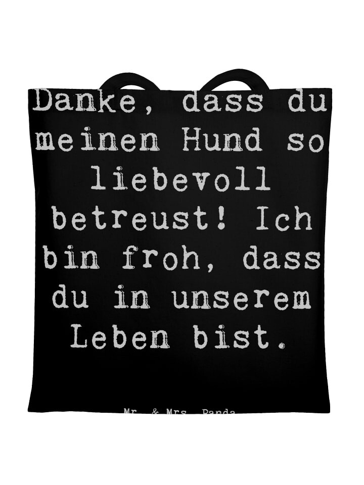 Сумка для переноски Mr & Mrs Panda Danke Hundesitter, черный
Сумка для переноски Mr & Mrs Panda Danke Hundesitter, черный