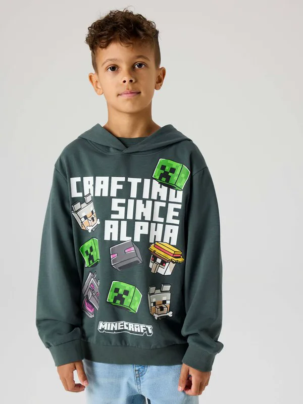 Худи jet minecraft nreg Name It, Dark Green
Худи jet minecraft nreg Name It, Dark Green
