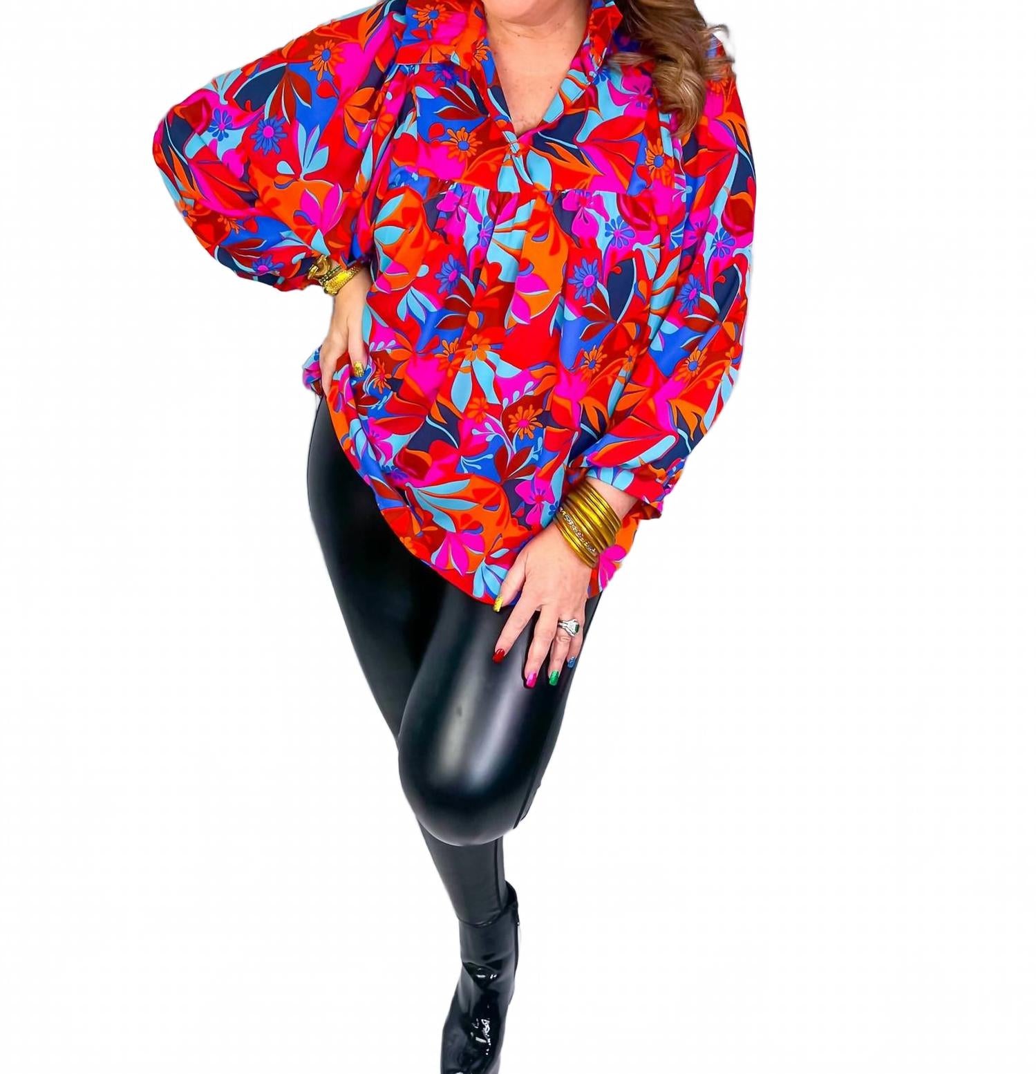 Женский топ Morgan с цветочным принтом в красном цвете Adrienne
Женский топ Morgan с цветочным принтом в красном цвете Adrienne