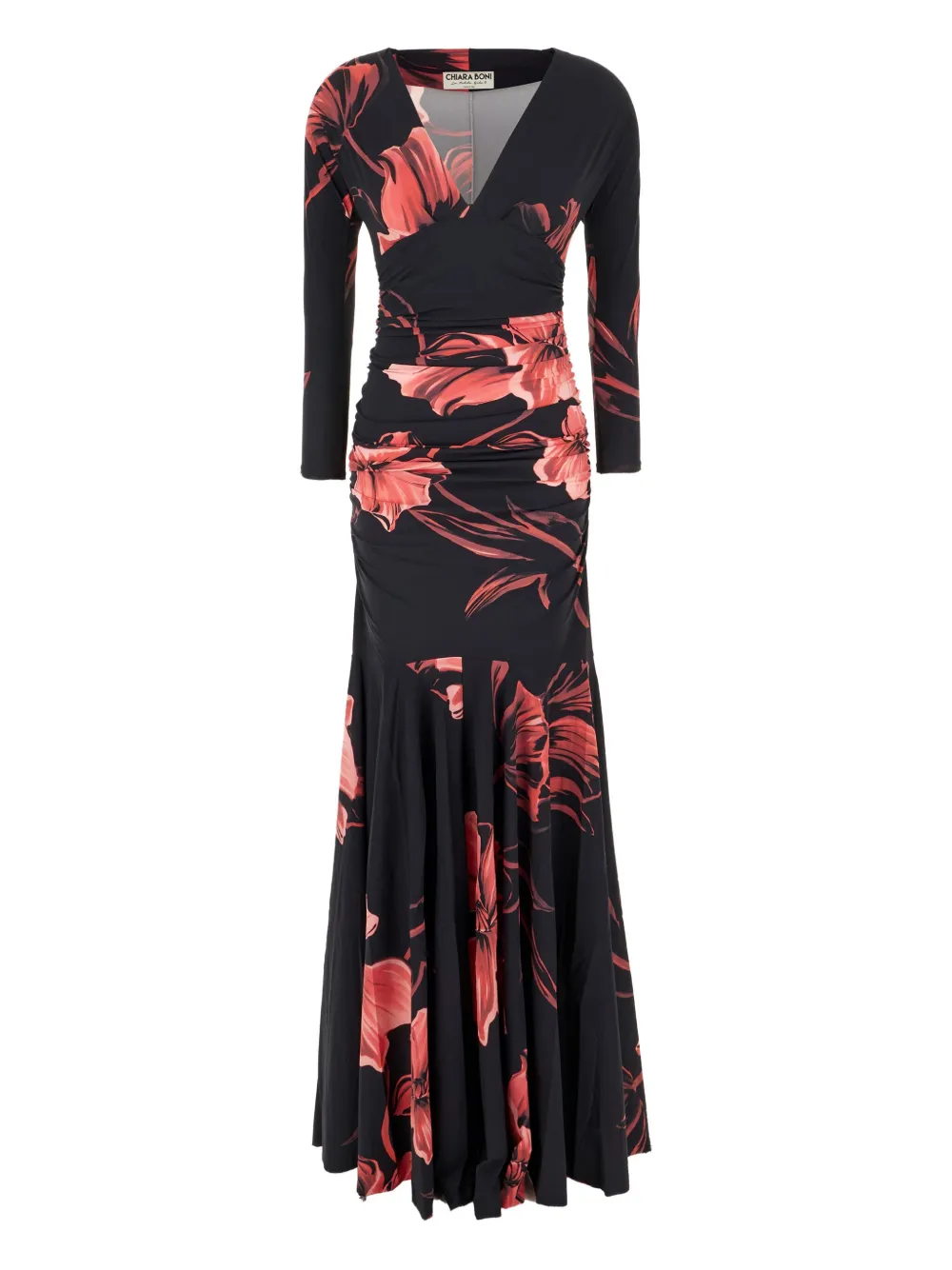 Длинное платье с цветочным принтом CHIARA BONI La Petite Robe, черный
Длинное платье с цветочным принтом CHIARA BONI La Petite Robe, черный