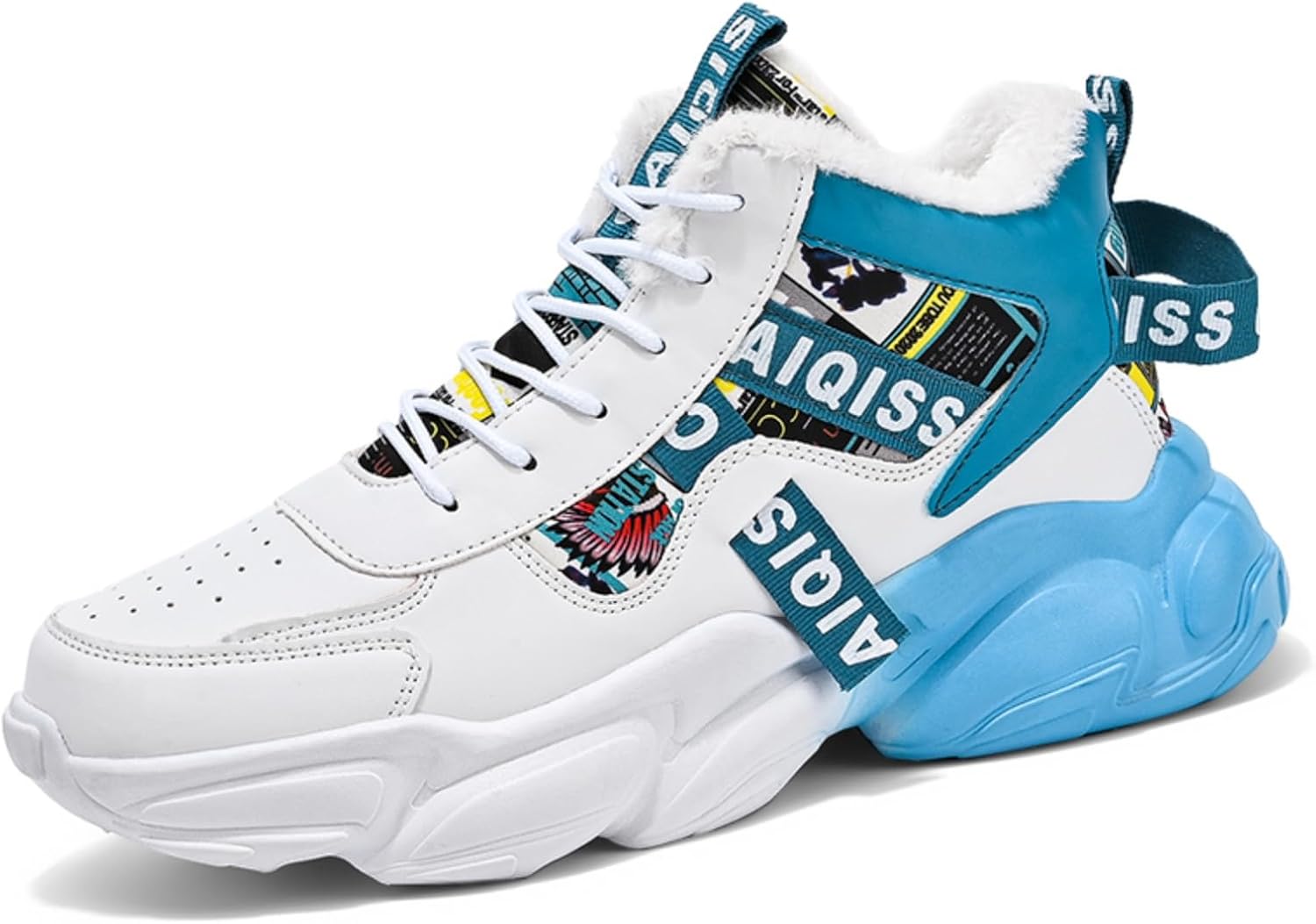 Мужские высокие кеды с флисовой подкладкой: удобные теннисные туфли, повседневный стиль, подходят для ходьбы, стильная теплая подкладка, толстая амортизирующая подошва Khwfjas, голубой
Мужские высокие кеды с флисовой подкладкой: удобные теннисные туфли, повседневный стиль, подходят для ходьбы, стильная теплая подкладка, толстая амортизирующая подошва Khwfjas, голубой