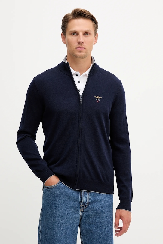 Шерстяной кардиган Aeronautica Militare, темно-синий
Шерстяной кардиган Aeronautica Militare, темно-синий