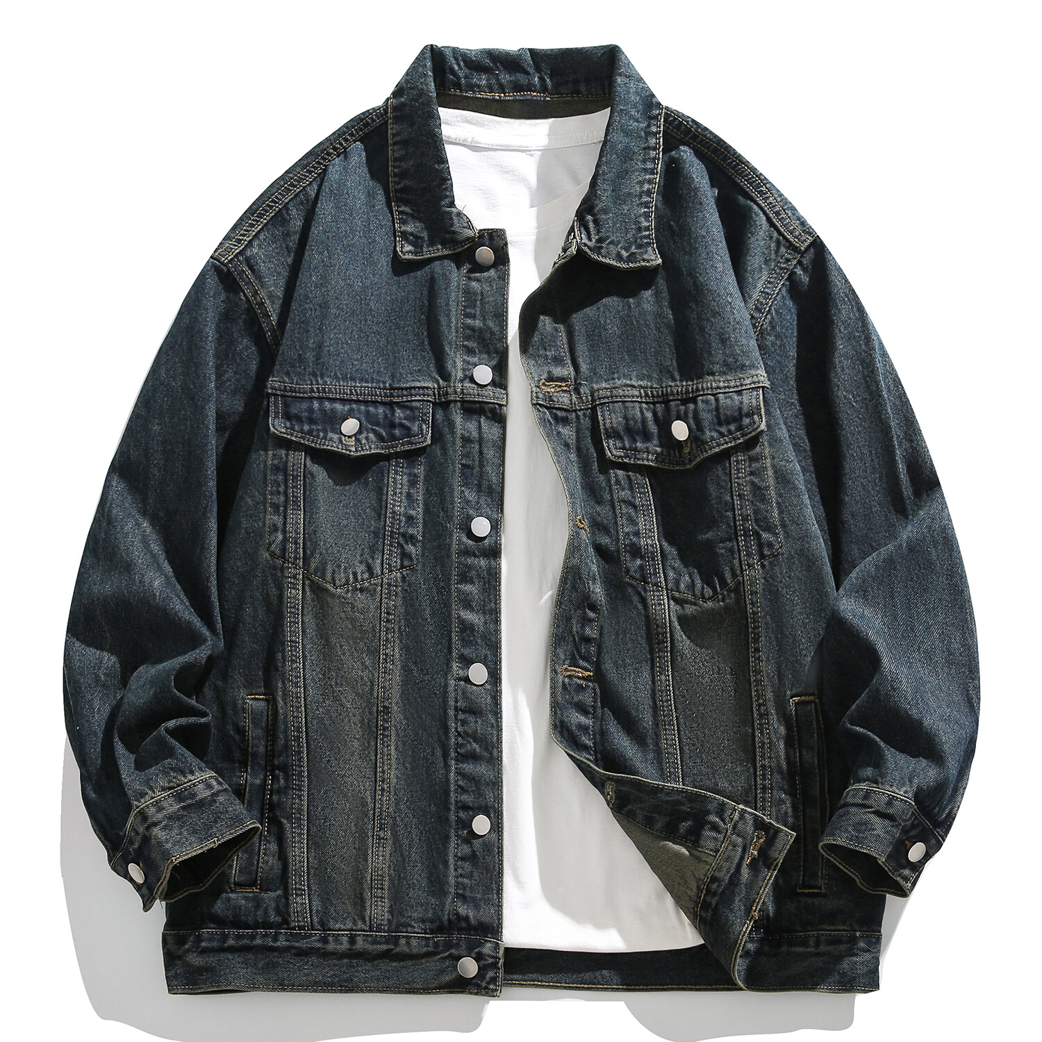 Джинсовая куртка унисекс Nows, Черный 
Джинсовая куртка унисекс Nows, Черный