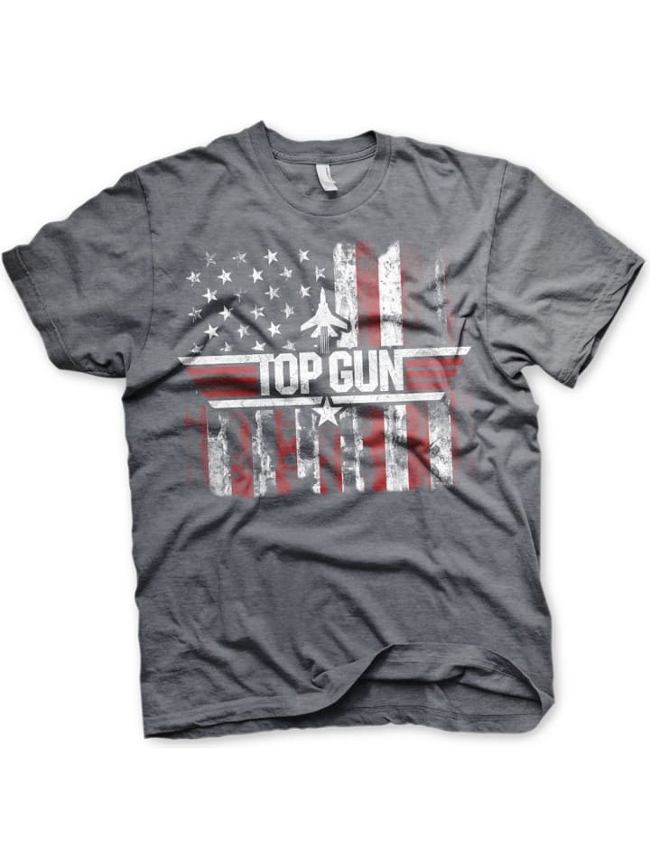 Футболка серого цвета TOP GUN
Футболка серого цвета TOP GUN
