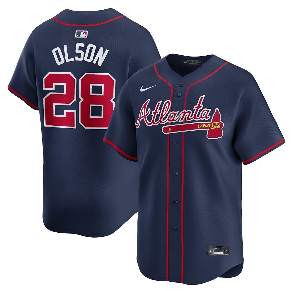 Мужская темно-синяя майка Nike Matt Olson Atlanta Braves Alternate Limited Player, цвет Brv Navy
Мужская темно-синяя майка Nike Matt Olson Atlanta Braves Alternate Limited Player, цвет Brv Navy