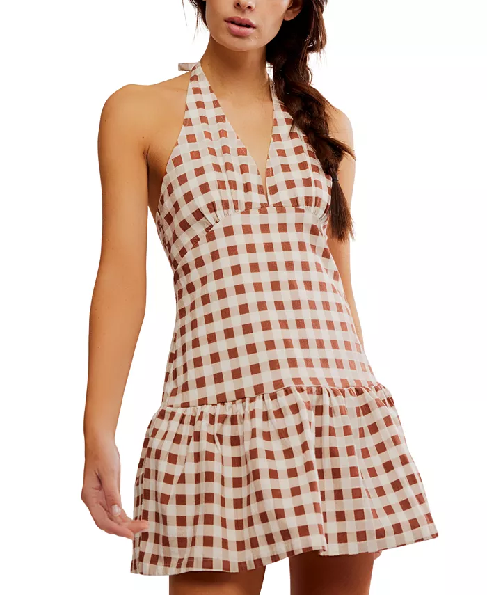 Женское мини-платье Cecil без рукавов на бретелях Free People, коричневый
Женское мини-платье Cecil без рукавов на бретелях Free People, коричневый