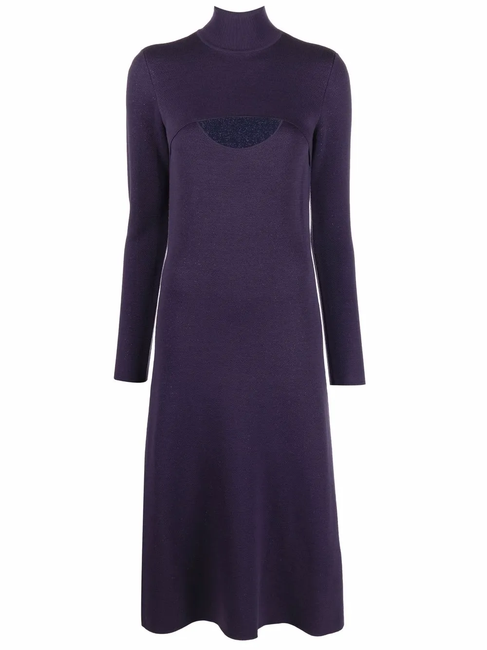 Платье миди из ткани ламе Ferragamo, фиолетовый
Платье миди из ткани ламе Ferragamo, фиолетовый