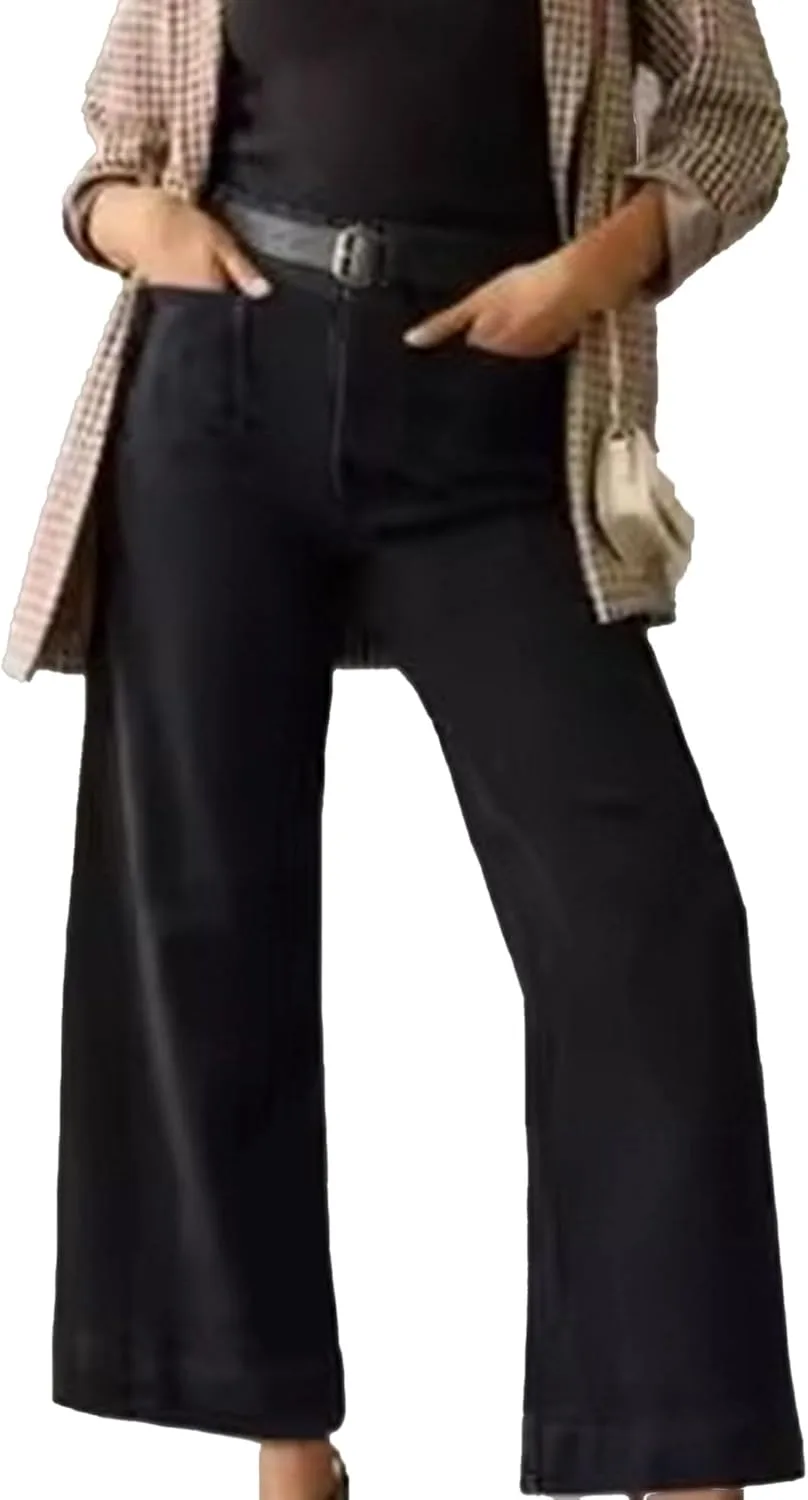 Женские джинсы с высокой талией и прямыми широкими штанинами RegaliaKun
Женские джинсы с высокой талией и прямыми широкими штанинами RegaliaKun