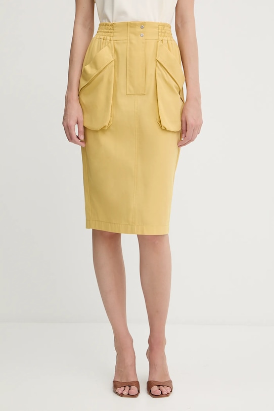 Хлопковая юбка Pinko, желтый
Хлопковая юбка Pinko, желтый
