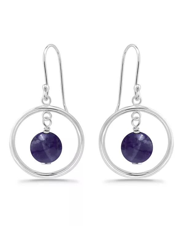 Посеребренные серьги-подвески из натуральных камней в форме круга Macy'S, amethyst
Посеребренные серьги-подвески из натуральных камней в форме круга Macy'S, amethyst