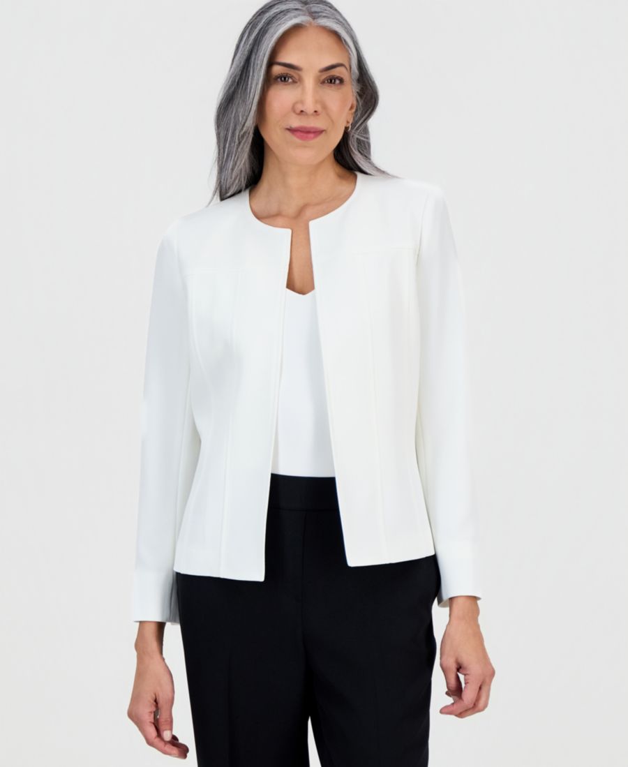 Женская жакет-куртка без воротника с открытой передней частью и длинными рукавами Kasper, Vanilla Ice
Женская жакет-куртка без воротника с открытой передней частью и длинными рукавами Kasper, Vanilla Ice