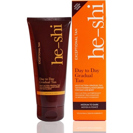 Увлажняющий крем для загара Gradual Tan Day to Day Лосьон для загара от среднего до темного цвета He-Shi
Увлажняющий крем для загара Gradual Tan Day to Day Лосьон для загара от среднего до темного цвета He-Shi