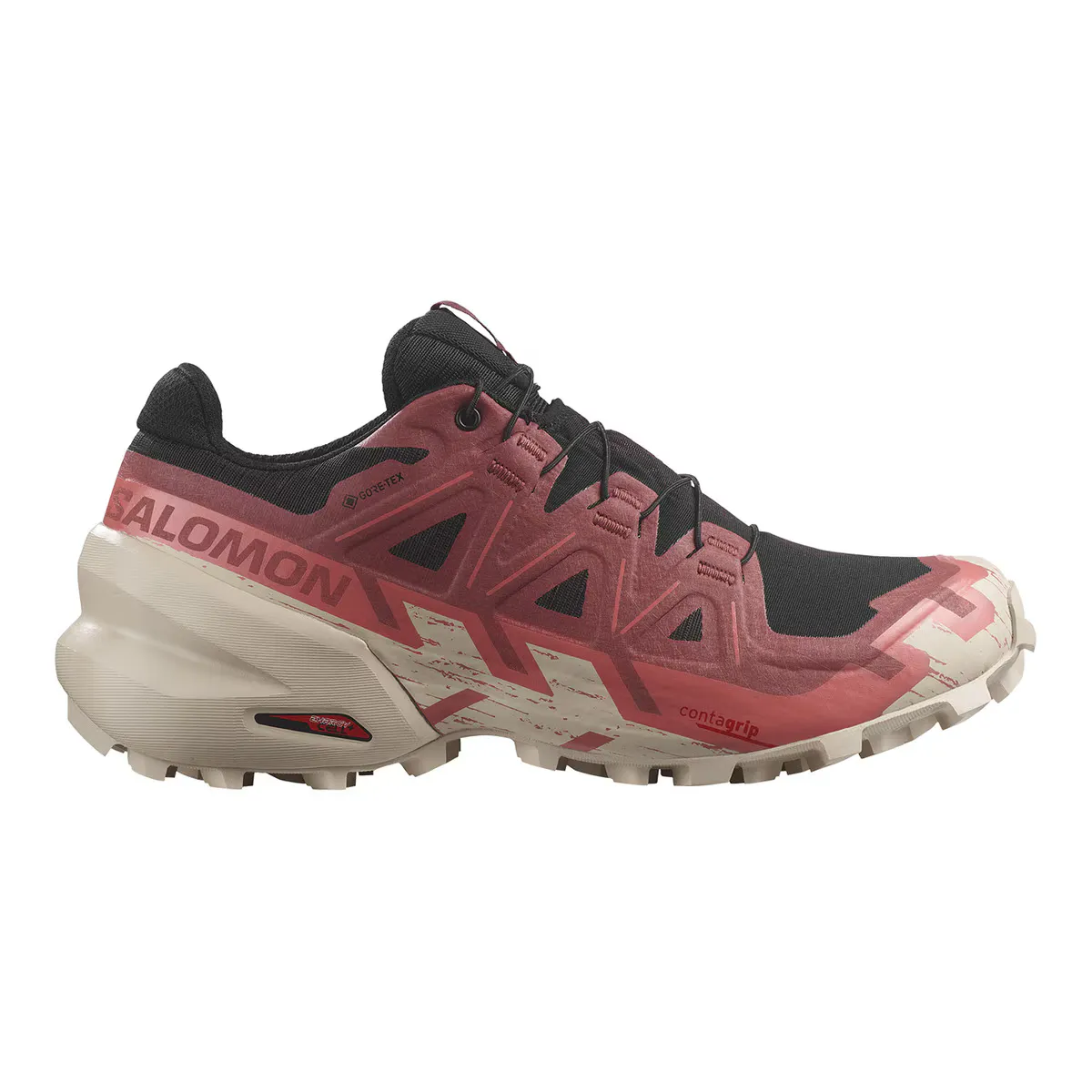 Кроссовки для бега по пересеченной местности Salomon Speedcross 6 GTX W женские, черный/красный
Кроссовки для бега по пересеченной местности Salomon Speedcross 6 GTX W женские, черный/красный