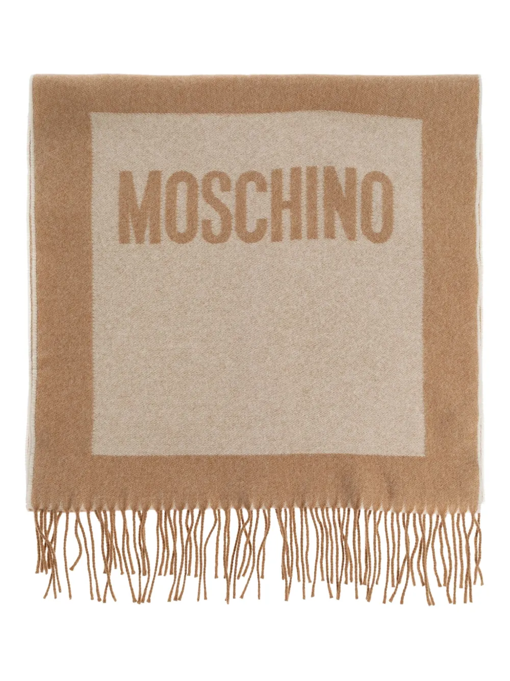 Шарф с бахромой и логотипом Moschino, нейтральный
Шарф с бахромой и логотипом Moschino, нейтральный