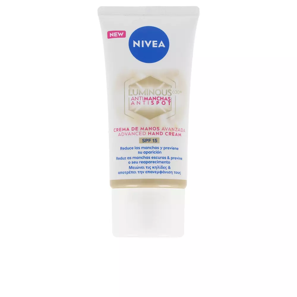 Крем для рук Luminous 630º antimanchas crema manos spf15 Nivea, 50 мл.
Крем для рук Luminous 630º antimanchas crema manos spf15 Nivea, 50 мл.