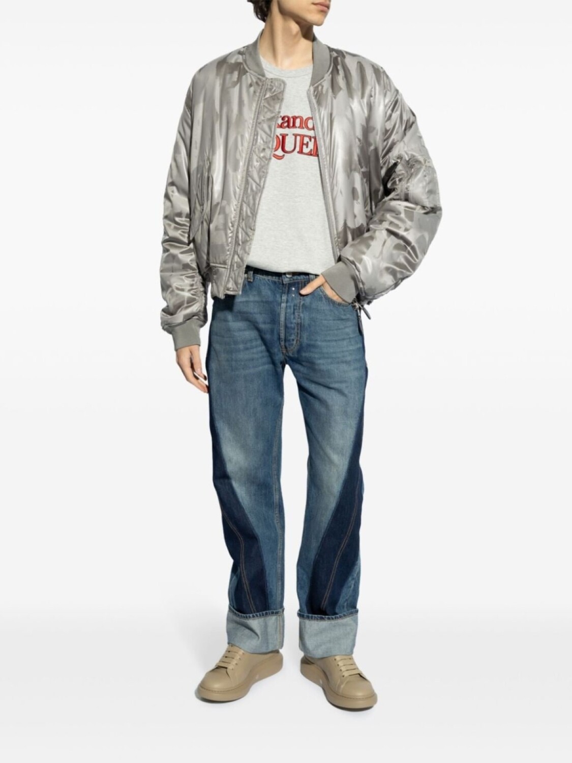 Бомбер с логотипом Alexander McQueen, серебристый
Бомбер с логотипом Alexander McQueen, серебристый