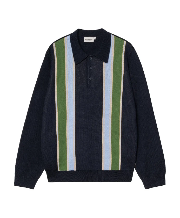 Полосатая рубашка-поло с длинными рукавами Carhartt Wip, черный
Полосатая рубашка-поло с длинными рукавами Carhartt Wip, черный