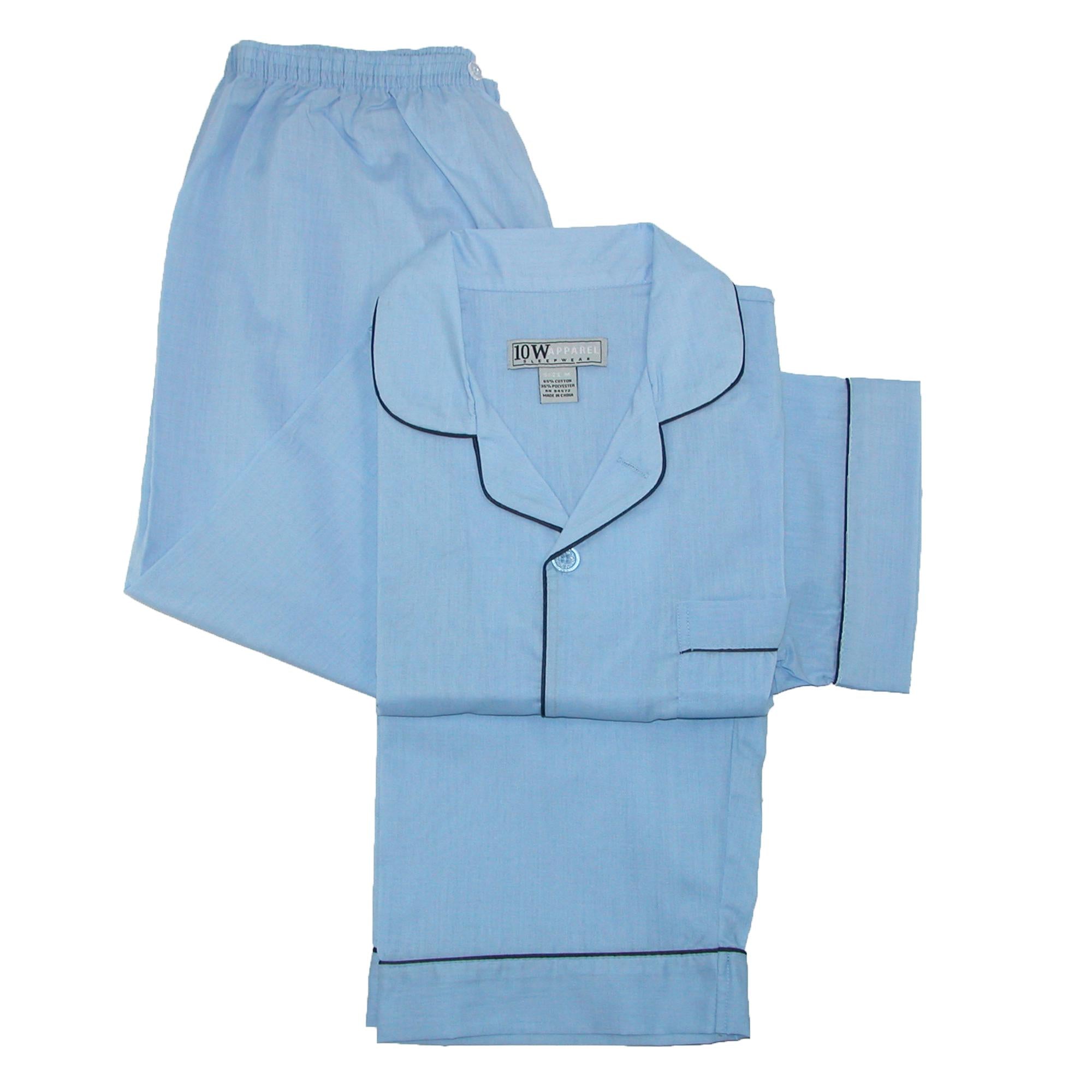 Мужской однотонный пижамный комплект с короткими рукавами и длинными штанинами Ten West Apparel, светло-голубой
Мужской однотонный пижамный комплект с короткими рукавами и длинными штанинами Ten West Apparel, светло-голубой