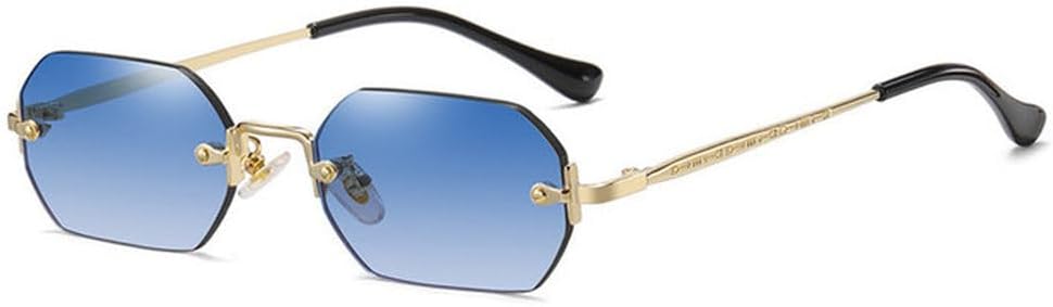 Солнцезащитные очки без оправы, прямоугольной формы, маленькие, мужские и женские, металлические, золотистые, многоугольные, защита от УФ-излучения UV400, без оправы MTZJH, 1
Солнцезащитные очки без оправы, прямоугольной формы, маленькие, мужские и женские, металлические, золотистые, многоугольные, защита от УФ-излучения UV400, без оправы MTZJH, 1