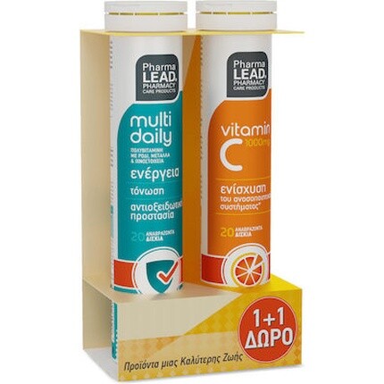 Multi Daily Vitamin C 1000 мг - энергетическая поддержка со вкусом апельсина, 2 таблетки Pharmalead
Multi Daily Vitamin C 1000 мг - энергетическая поддержка со вкусом апельсина, 2 таблетки Pharmalead