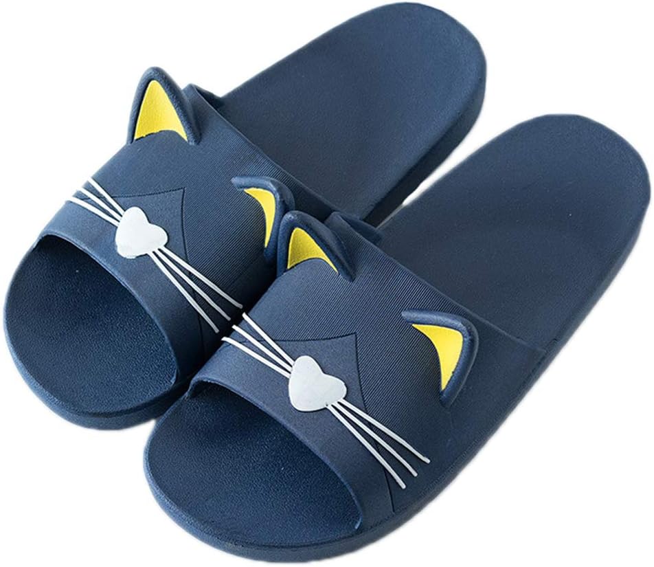 JadeRich унисекс однотонные шлепанцы для душа с милым котиком, антискользящие тапочки для ванной, быстро сохнущие домашние тапочки, темно-синий
JadeRich унисекс однотонные шлепанцы для душа с милым котиком, антискользящие тапочки для ванной, быстро сохнущие домашние тапочки, темно-синий