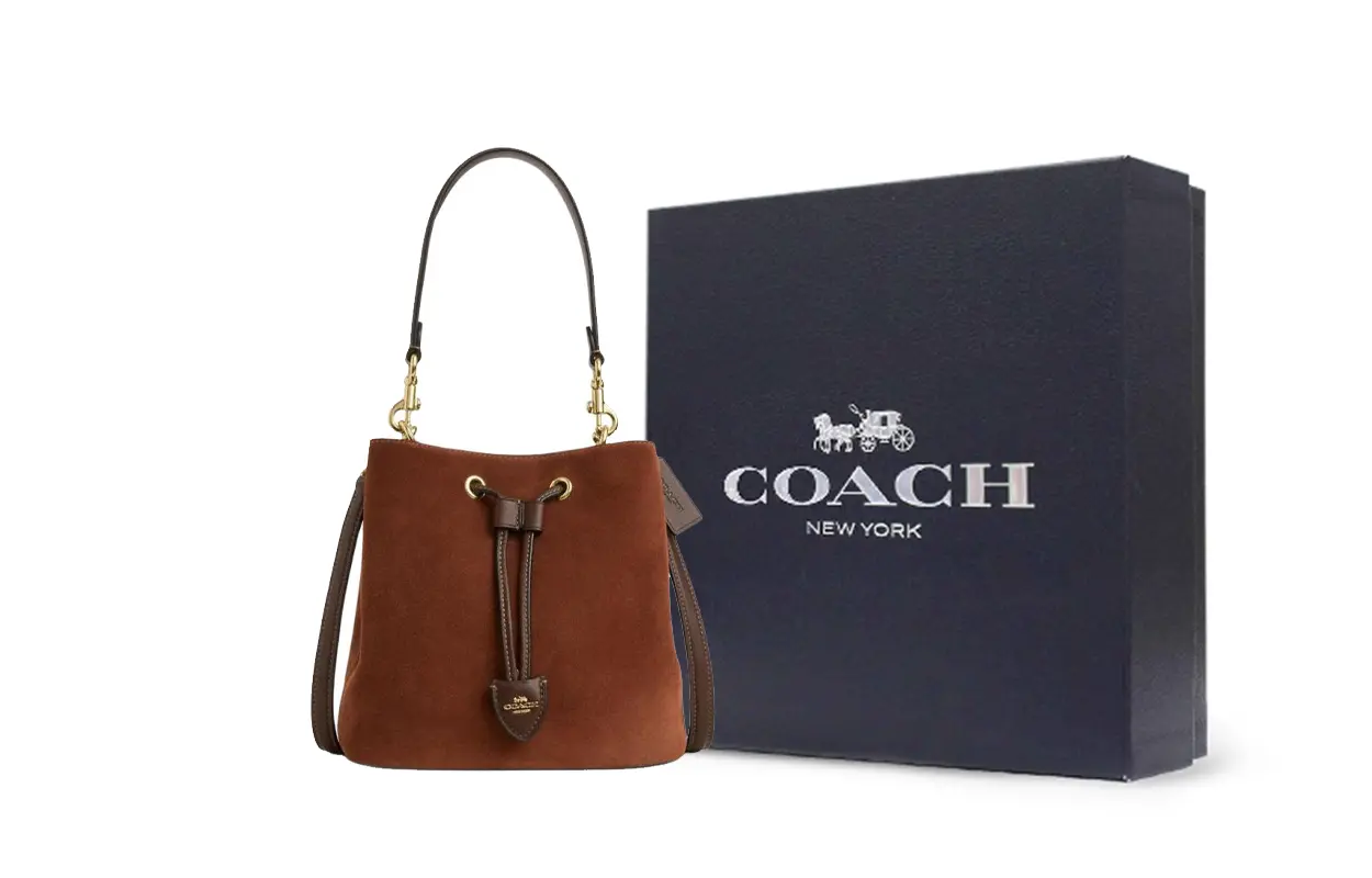 COACH Сумка ведро из кожи коровы Роуэн
COACH Сумка ведро из кожи коровы Роуэн