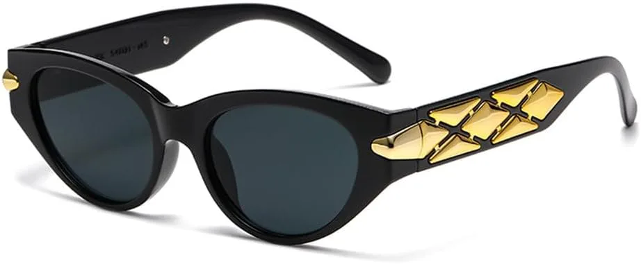 Солнцезащитные очки «кошачий глаз» для женщин, винтажные ретро-очки, модные женские зеркальные очки для улицы, защита от УФ-излучения UV400 generic, Black
Солнцезащитные очки «кошачий глаз» для женщин, винтажные ретро-очки, модные женские зеркальные очки для улицы, защита от УФ-излучения UV400 generic, Black