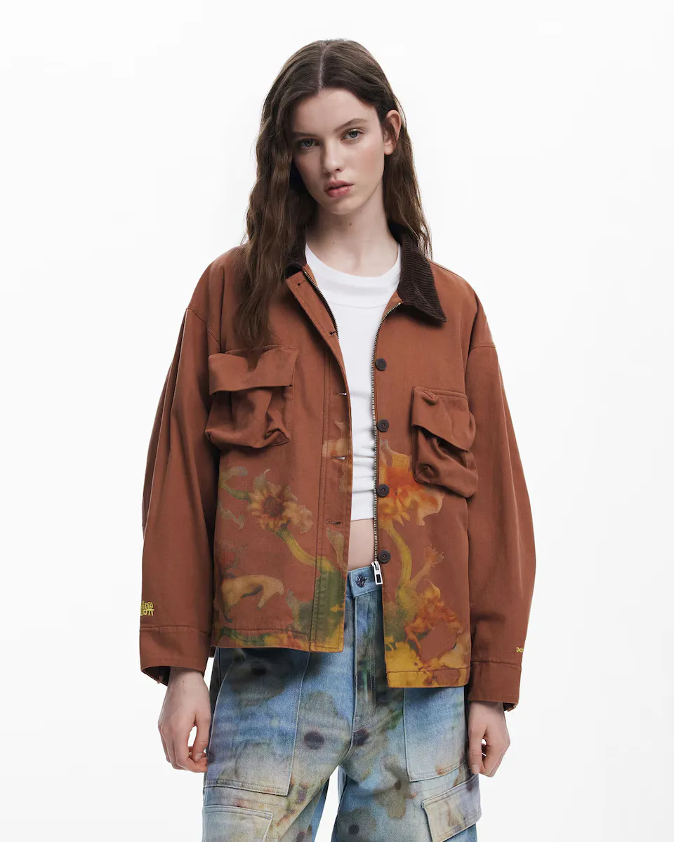 Женская куртка дальнобойщика Collina Strada Desigual, коричневый
Женская куртка дальнобойщика Collina Strada Desigual, коричневый