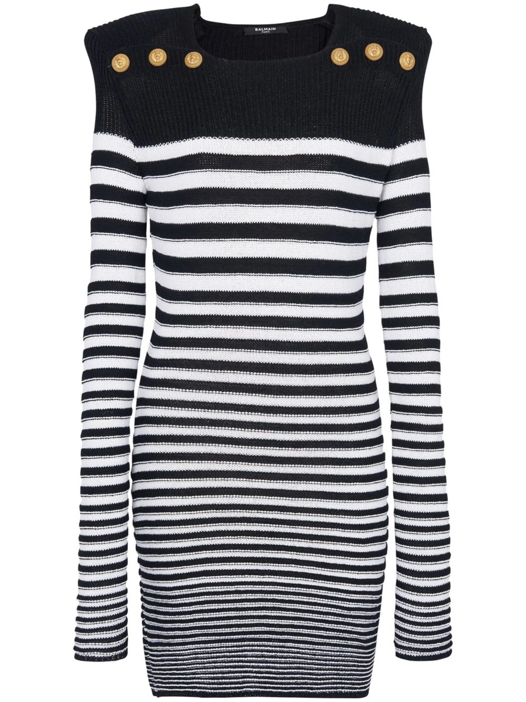 Мини-платье на пуговицах Balmain, черный
Мини-платье на пуговицах Balmain, черный